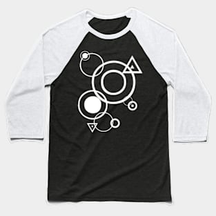 PATTERN OF CIRCLES AND TRIANGLES. Baseball T-Shirt